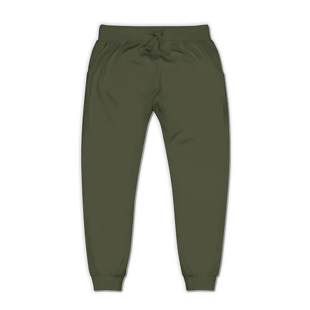Classic Metal Gym Joggers - Military Green