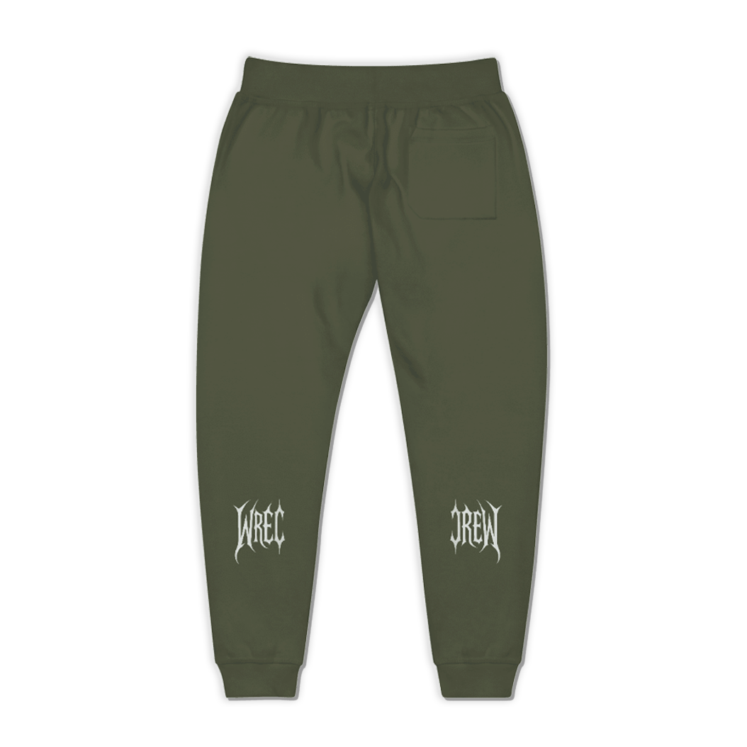 Classic Metal Gym Joggers - Military Green