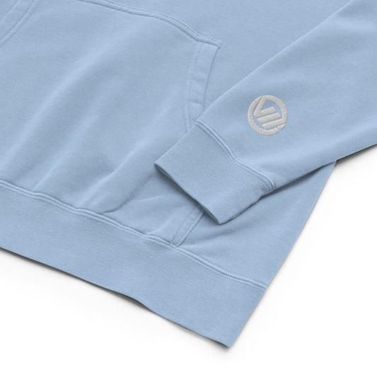 Shop Embroidered Hoodie - Light Blue