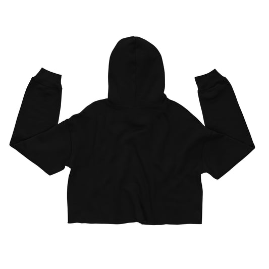 Classic Metal Crop Hoodie - Black