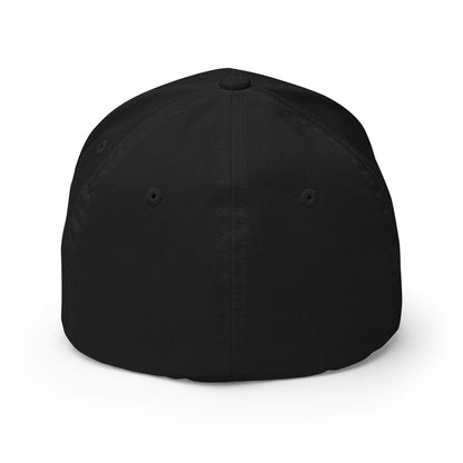 Metal Structured Twill Cap - Black